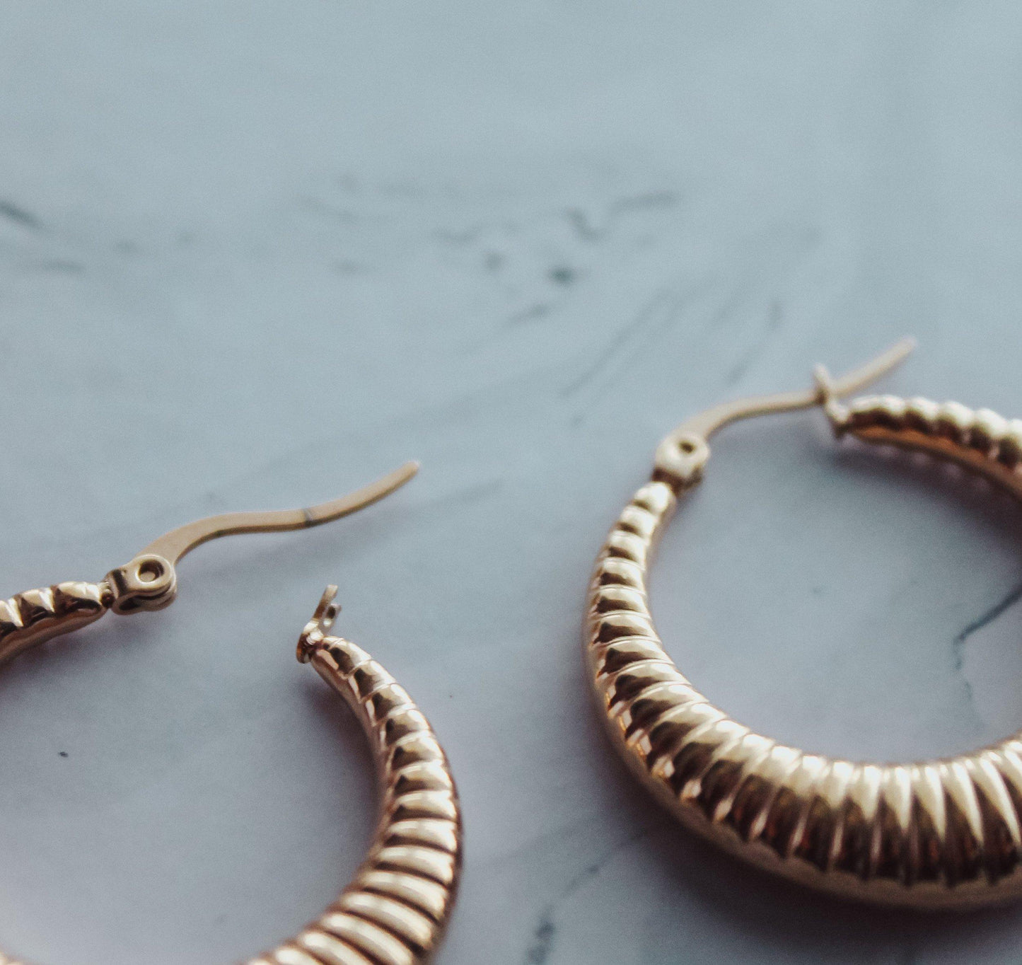 Striped Dome Earrings