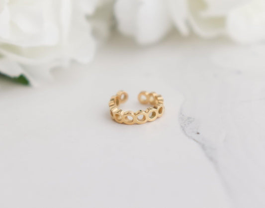 Mini Circle Ear Cuff Earring