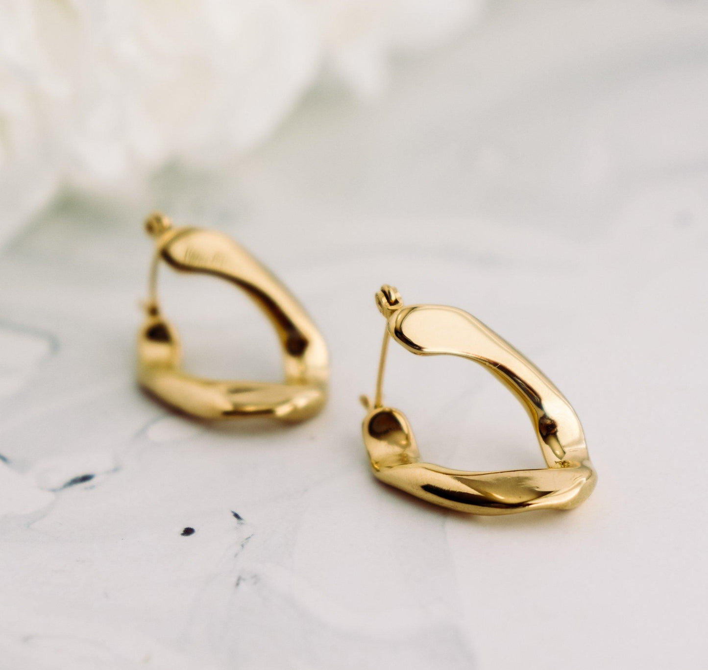 Twist U Hoop Earrings