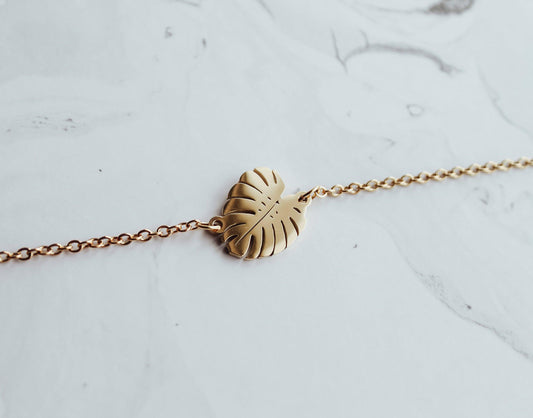 Leaf Pendant Anklet or Bracelet