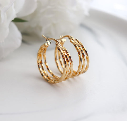 Layered Twist Earring