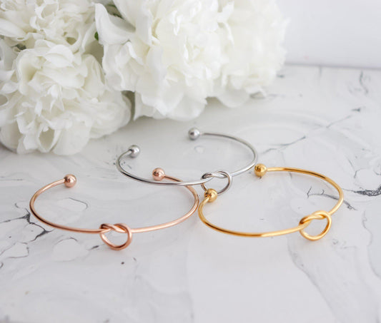 Love Knot Bangle Bracelet