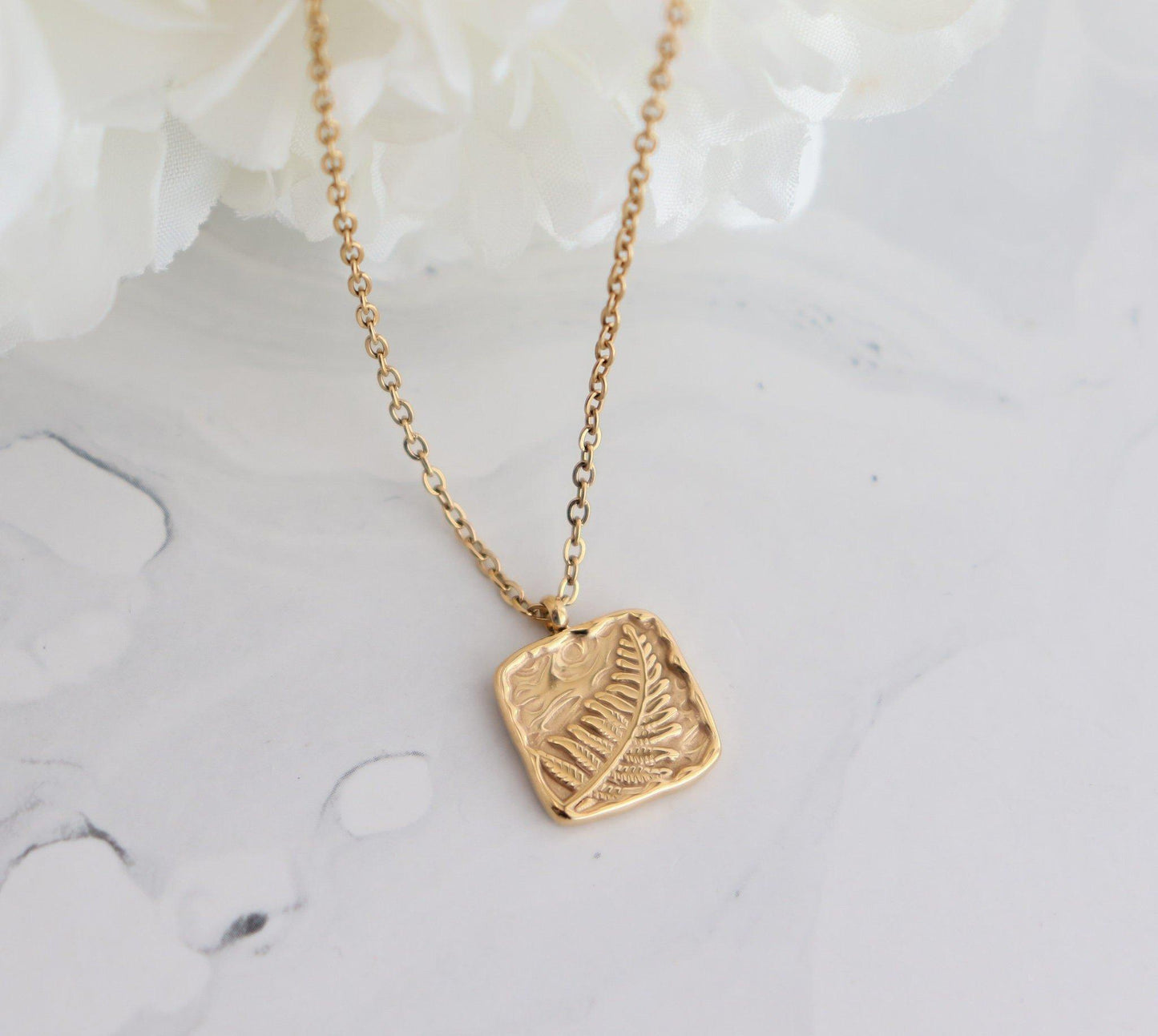 Square Leaf Necklace