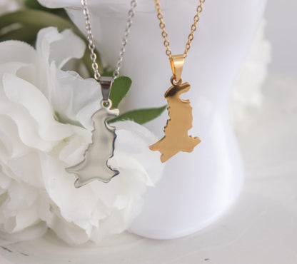 Pakistan Map Necklace