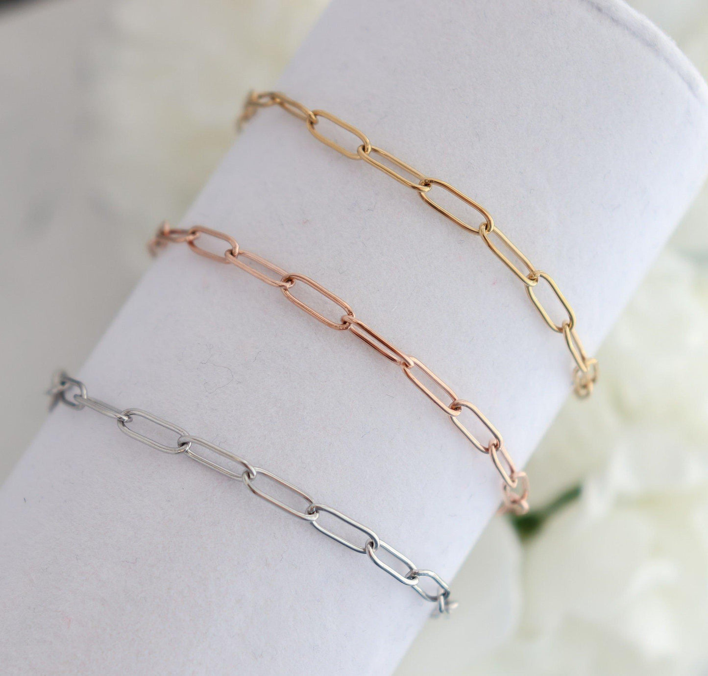 Block Link Chain Bracelet