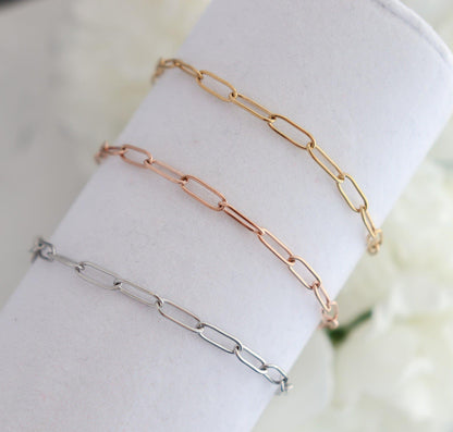 Block Link Chain Bracelet