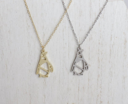 Geometric Penguin Necklace