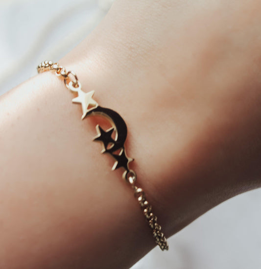 3 Star & Crescent Bracelet