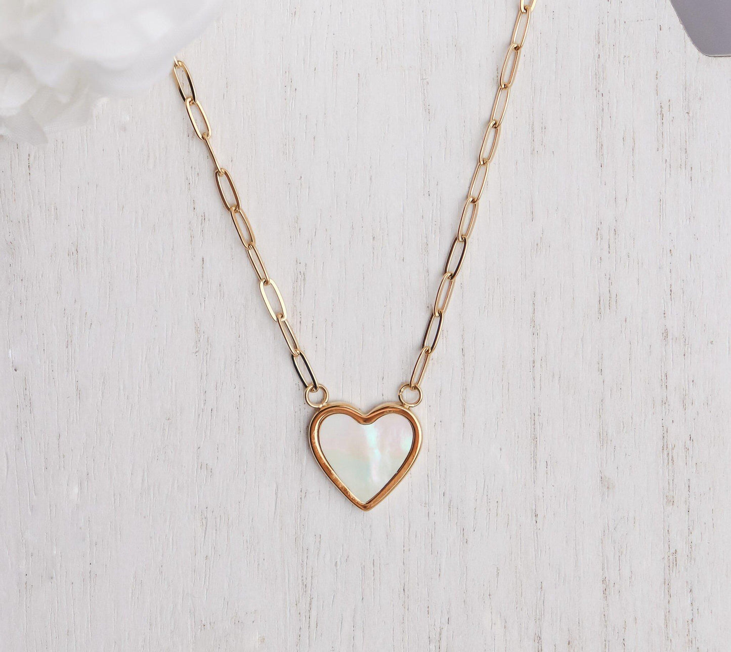 Heart Pearl Necklace