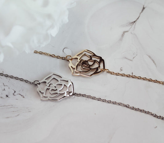 Rose Outline Bracelet