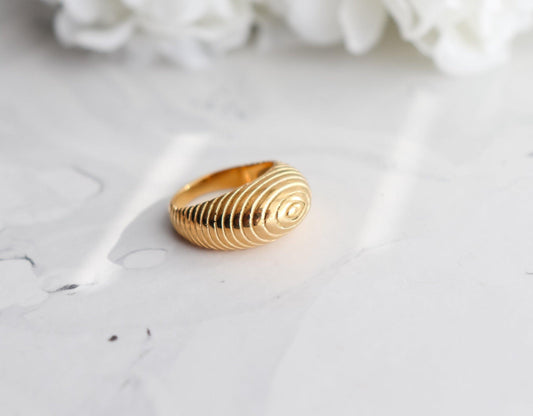 Striped Chunky Ring