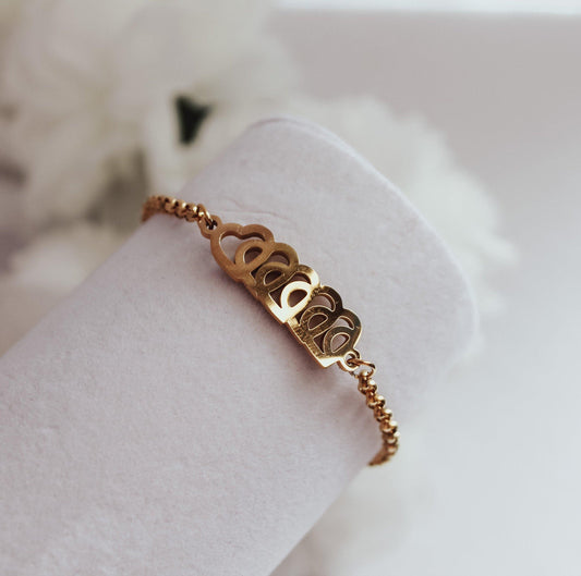 Linked Hearts Bracelet