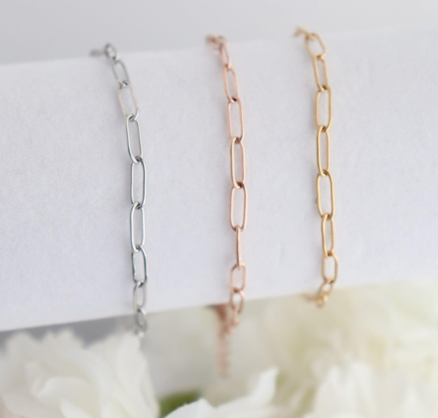 Block Link Chain Bracelet