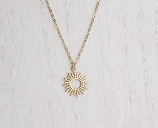 Dotted Sun Necklace