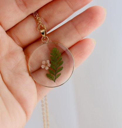 Zodiac Pressed Flower Necklace